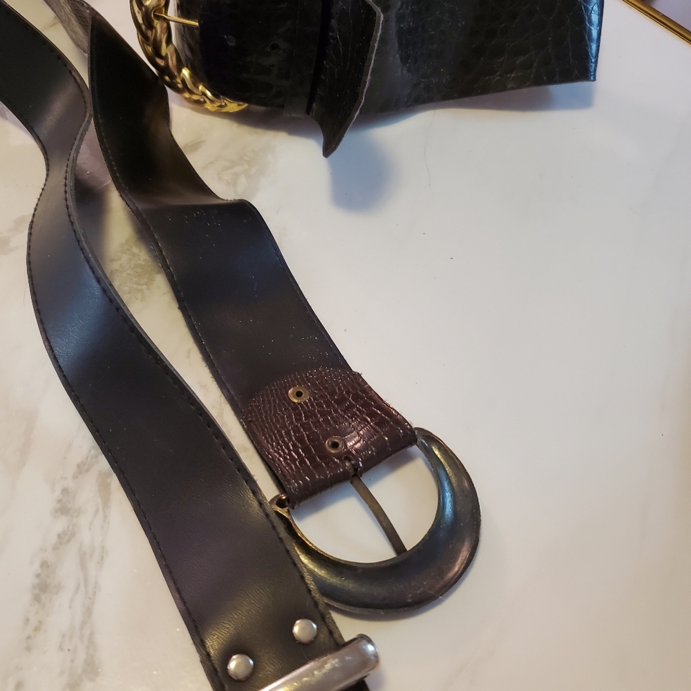 Set Of Three Ladies Belts. S Med - Picture 5 of 11